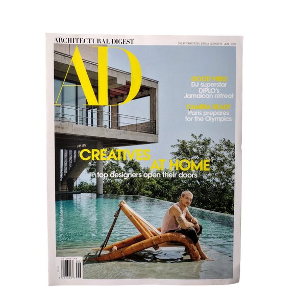 AD Architectural Digest Magazine 5 Issue Bundle 2024 Emma Roberts DIPLO - Picture 5 of 8